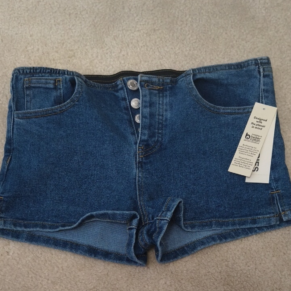 No Boundaries Dark Blue Jean Shorts